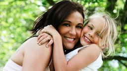 Caregiver with girl